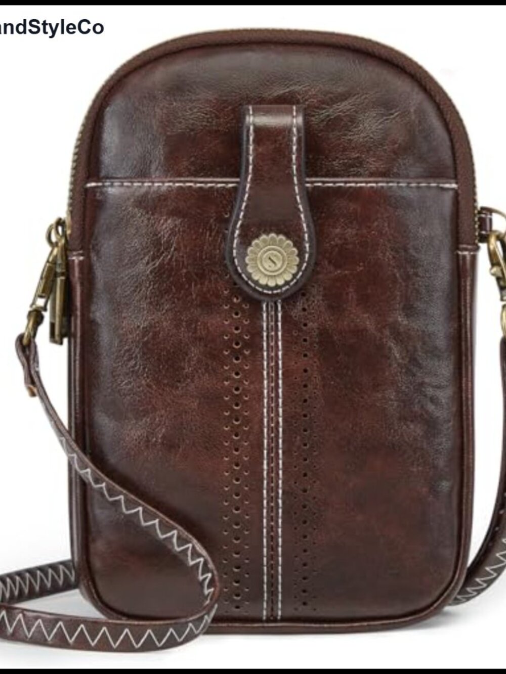 Small RFID Blocking Crossbody Bag Vegan Leather Cell Phone Purse